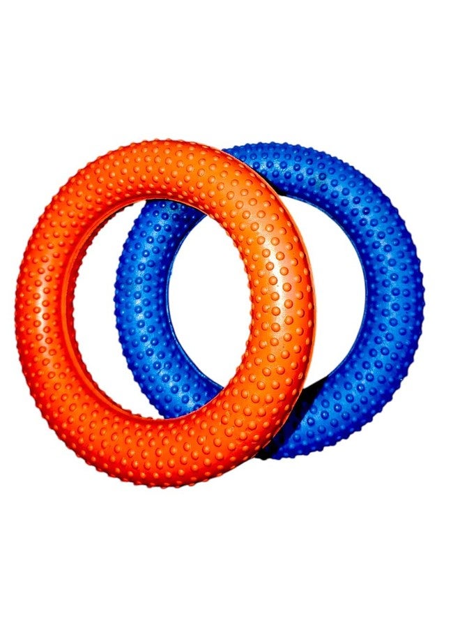 AARMAX Rubber Dotted Tennikoit Ring 6 Inches Diameter Orange Color, Kids Playing, Tennis Ring, Rubber Frisbee Ring (Pack of 1) (Pack of 2) - Image 1